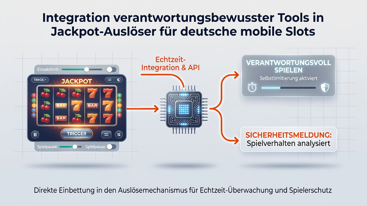 Beispielhafter Ablauf eines integrierten Verantwortungstools bei Jackpot-Trigger