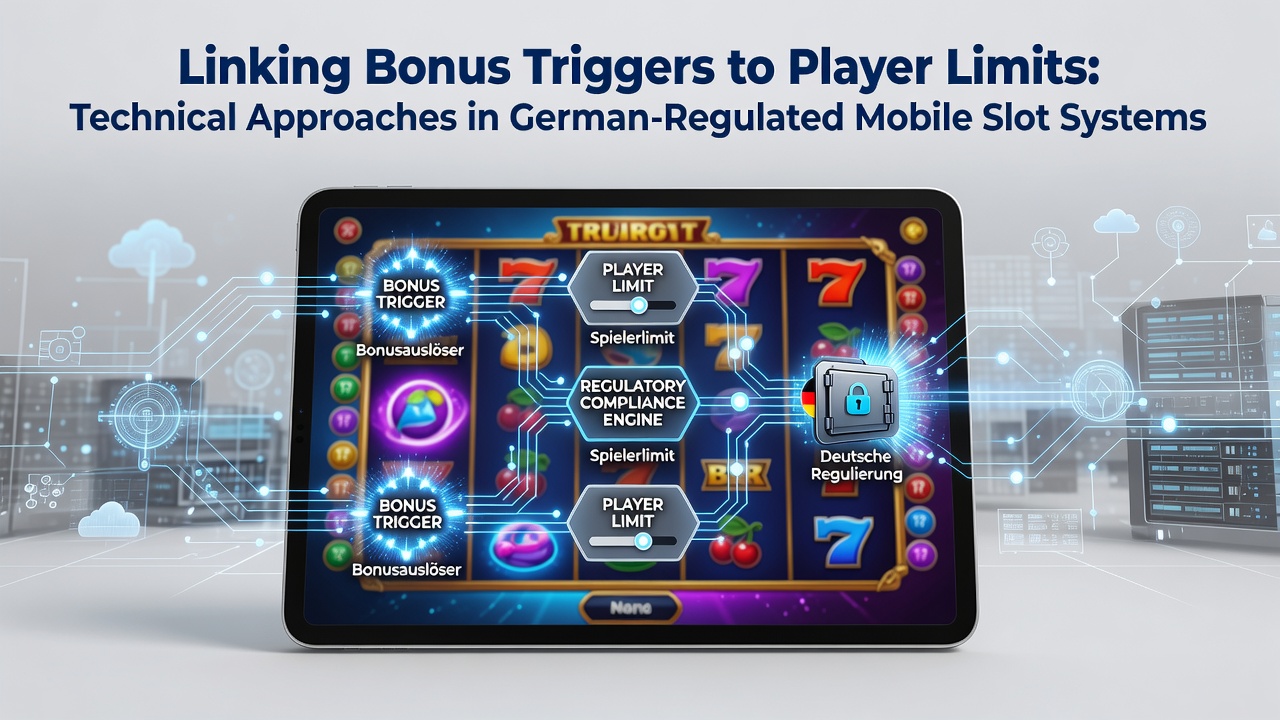 Technische Darstellung der Verknüpfung von Bonusauslösern mit Spielerlimits in mobilen Slotsystemen