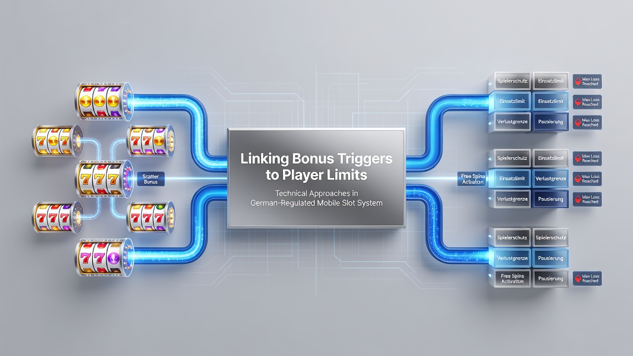 Darstellung algorithmischer Verbindungen zwischen Bonus-Triggern, Limits und Zahlungsprozessen in deutschen Slots