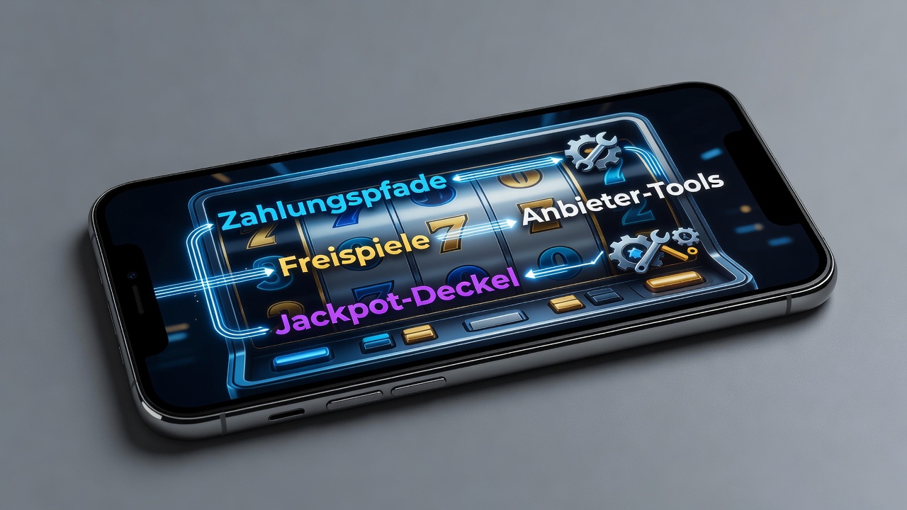 Visualisierung von Anbieter-Tools zur Verknüpfung von Zahlungen, Freispielen und Jackpot-Grenzen in mobilen deutschen Slots